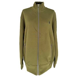 Sweat à fermeture éclair intégrale Polo Ralph Lauren en coton vert olive Vert Vert olive