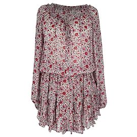 Robe Popover LoveShackFancy en soie multicolore Autre