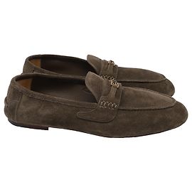 Mocassini Gucci San Andres in scamosciato marrone Marrone