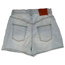 Short jeans mini Alexander Mcqueen azul em algodão Azul