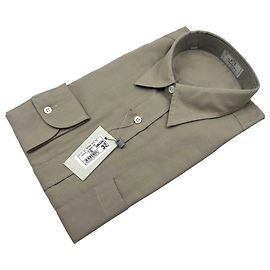 Autre Marque Camicia in twill grigio pietra vintage anni '90 da uomo Ingram Taglia 38/15 Grigio