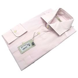 Autre Marque Camicia in twill rosa pallido vintage anni '90 da uomo Ingram Taglia 38/15 Rosa