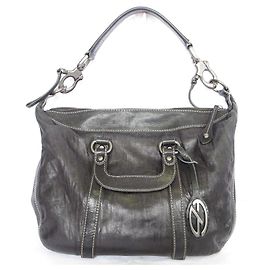 Autre Marque Francesco Biasia 2way Leather Handbag Black