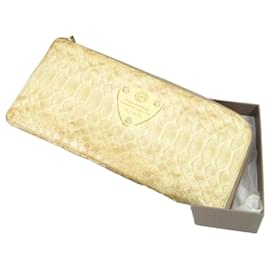 Autre Marque Carteira longa ATAO limo Python Bege