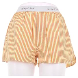 Autre Marque Short orange à rayures Orange