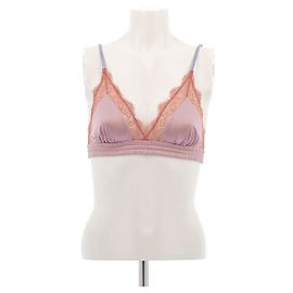 Autre Marque Love Stories Satin Bralette Rosa Pink