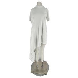 Autre Marque Camiseta blanca asimétrica IGARI Blanco