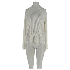 Autre Marque Pulôver HEDORA semitransparente Branco