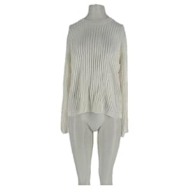 Autre Marque Pull HEDORA semi-transparent Blanc