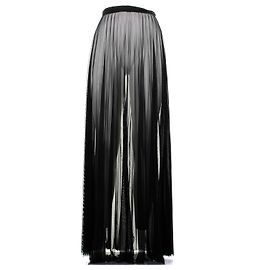 Autre Marque Gonna lunga nera trasparente Nero