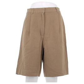 Autre Marque Short de pregas marrom Marrom