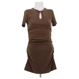 Ba&Sh Brown Viscose Dress Size 36 Brown