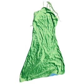 Rat & Boa Mini-Kleid mit Neckholder aus grünem Samt - Größe S Andere