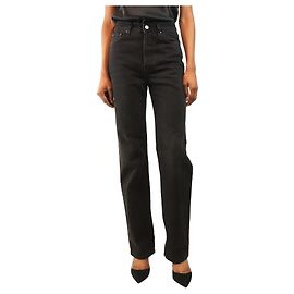 Totême Jeans de corte recto clásico negro - talla UK 8 Negro