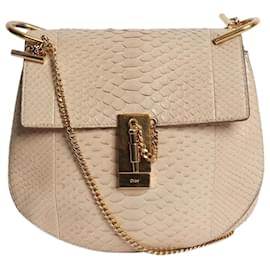 Chloé Neutral Python Drew shoulder bag Other