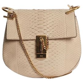 Chloé Sac à bandoulière Drew en Python neutre Autre