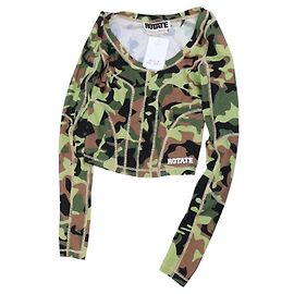 Rotate Green army top - size S Other