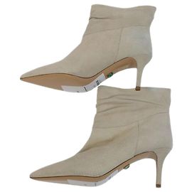 Autre Marque Ilio Smeraldo Cream ankle boots - size EU 37 (UK 4) Other