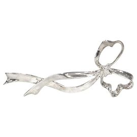 Tiffany & Co Schleifen-Brosche Silber Silber