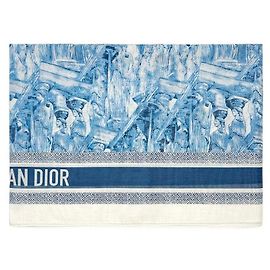 Dior Chal de algodón Azul