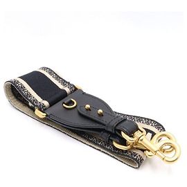 Dior Tracolla in jacquard Oblique nero Multicolore