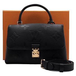 Louis Vuitton Tote e borsa a tracolla Madeleine MM in Empreinte Monogram nero Nero