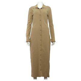 Tod's Cardigã longo de viscose bege para mulher Marrom