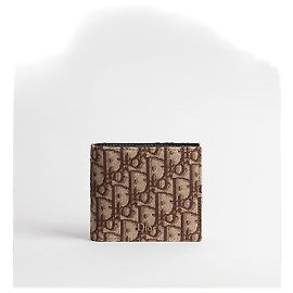 Dior Geldbörse mit Münzfach Oblique Jacquard Braun Braun