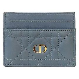 Dior Kartenetui Blue Caro Blau
