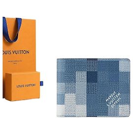 Louis Vuitton Slender Wallet Indigo Blue Blue