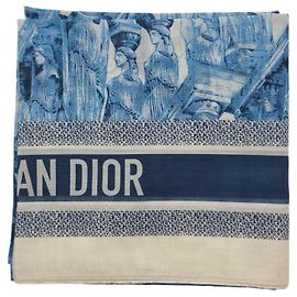 Dior Bufanda Chal de Algodón Multicolor