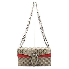 Gucci Pequena bolsa Dionysus GG com alça de corrente e bolsa transversal Marrom