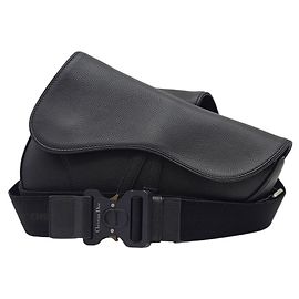 Dior Borsa a tracolla in pelle saddle Nero