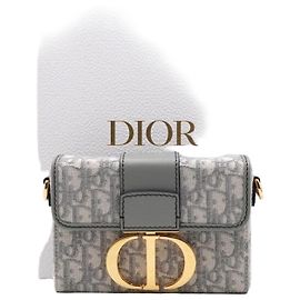 Dior Mini borsa a tracolla e crossbody Montaigne Oblique da donna Blu