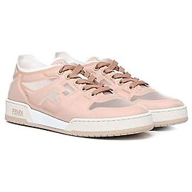 Fendi Match Mesh Low-Tops Red