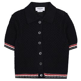 Thom Browne Kurzärmeliger Cardigan Blau