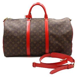 Louis Vuitton Borsa Tote e Borsa a Spalla Monogram Keepall Bandoulière Rosso