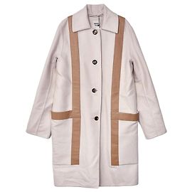 Hermès Detail Cashmere Coat Brown