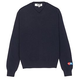 Comme Des Garcons Invader Double Waffle Knit AZ Schwarz