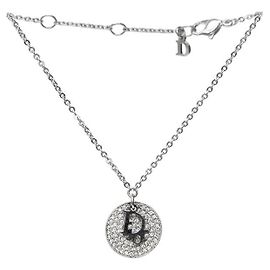 Dior Cubic Round Oblique Silver Bracelet Silvery