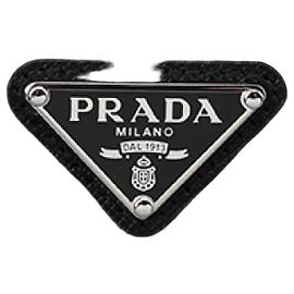 Prada Tarjetero de Nylon Saffiano Negro Negro