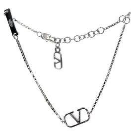 Valentino Bracciale Logo Argento