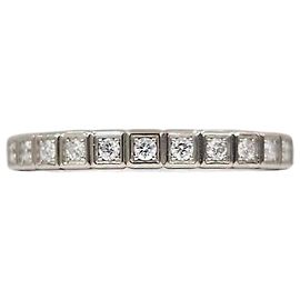 Piaget Diamond White Gold Band Ring Size Silvery