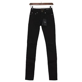 Saint Laurent Women’s Black Denim Pants Black