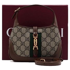 Gucci Bolsa Jackie Mini Hobo de Ombro e Transversal Marrom