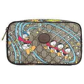 Gucci GG Supreme Gürteltasche mit Donald Duck Print Braun