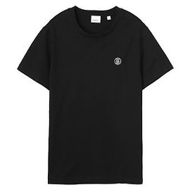 Burberry Baumwoll-T-Shirt mit Monogramm-Motiv Schwarz