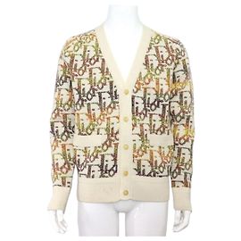 Dior Oblique Woll-Jacquard-Cardigan Unisex Mehrfarben