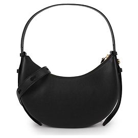 Tory Burch Bolsa Meia Lua Preto