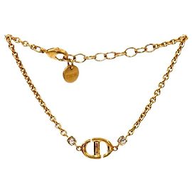 Dior Navy CD Gold Armband Golden